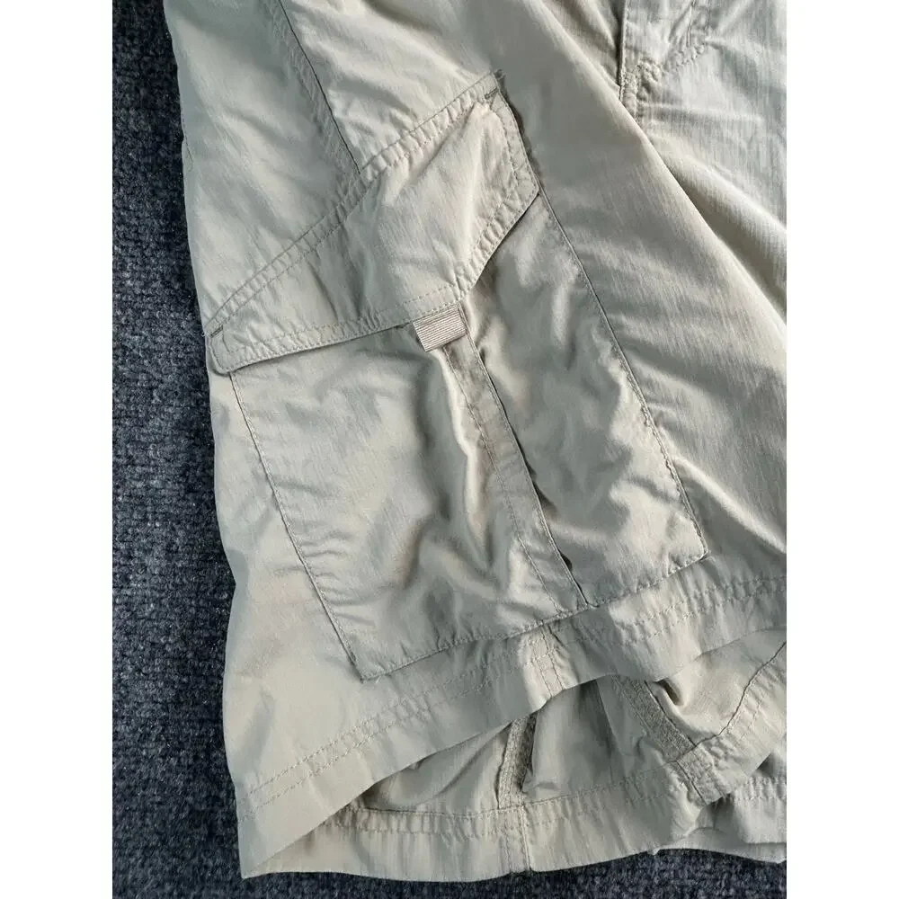 Columbia PFG Omni-Shade Cargo Fishing Shorts Men's 36W Khaki Belted
